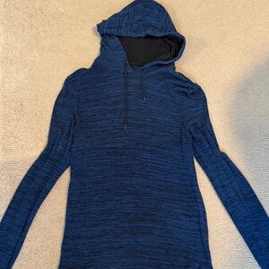 John Varvatos Navy Hooded Pullover